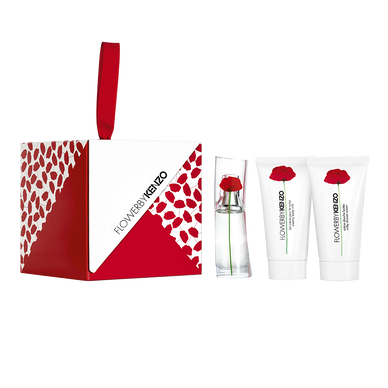 FLOWER BY KENZO EAU DE PARFUM 15ML POPPY SPRAY + BODY MILK 50ML + SHOWER CREAM 50ML SET